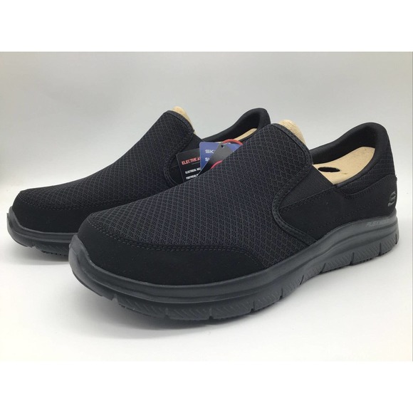 Skechers Shoes | Skechers Women's Relaxed Fit Memory Foam Slip on Work Shoes Sz. 10.5 (77048) | Color: Black | Size: 10.5 | Pm-88733433's Closet